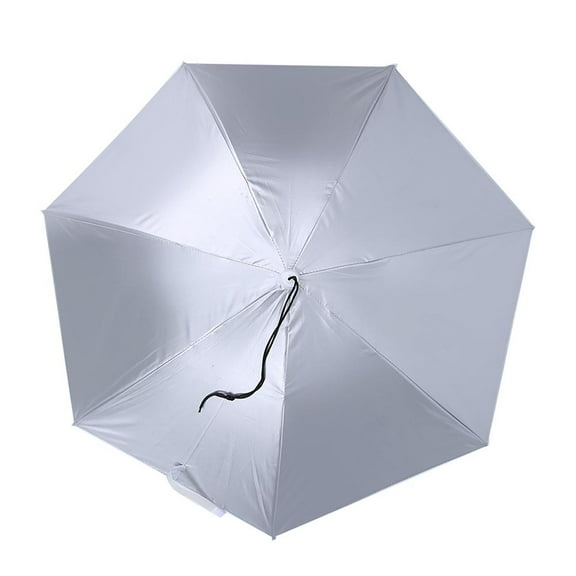 BORDSTRACT Outdoor Umbrella, Head Hats, 77cm Sunscreen Windproof Top Folding Hat Umbrella