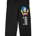 thumbnail image 2 of Sonic The Hedgehog Classic Sonic sleep pant on Black Adult-Medium, 2 of 7