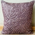 thumbnail image 4 of Cushion Cover, Decorative Purple Pillow Covers 16x16 inch (40x40 cm), Silk Throw Pillow Covers, Abstract, Mother Of Pearl, Modern Accent Throw&nbsp;Pillows - Creeping Vines, 4 of 4