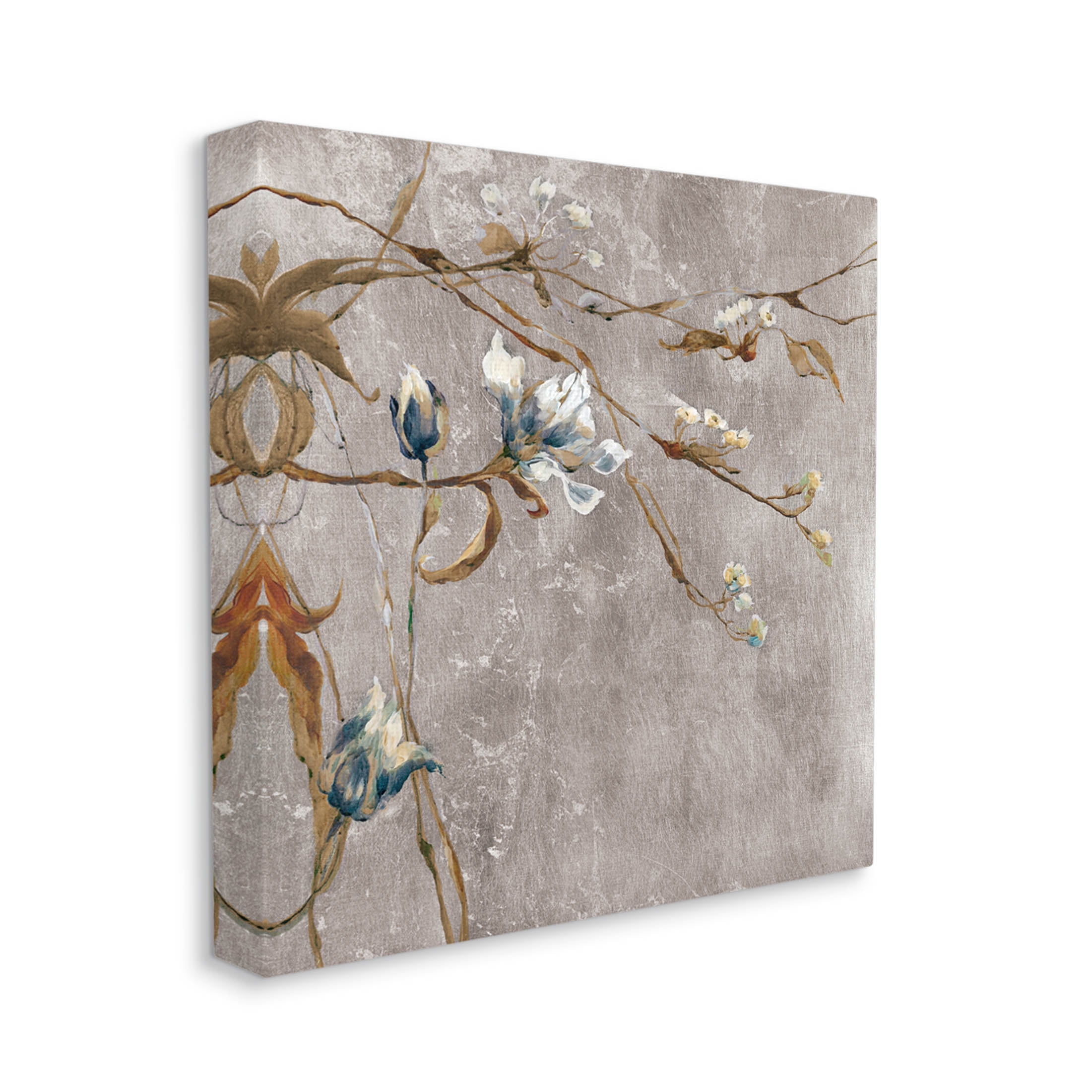 Stupell Industries Traditional Tree Flower Buds Graphic Art Gallery Wrapped Canvas Print Wall Art, Design by Liz Jardine