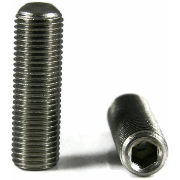 Stainless Steel Socket Set Screw 1/420 x 1/2 QTY 100