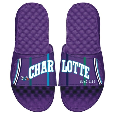 

Men s ISlide Purple Charlotte Hornets Hardwood Classic Jersey Slide Sandals