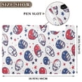 thumbnail image 3 of FORMRS A4 Clipboard Folder with Pen Holder Horizontal Foldable School Office Binder, Cartoon American Football Helmets, 3 of 9