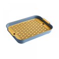 thumbnail image 1 of Drain Board for Kitchen Counter, Dish Drain Tray 2 Tier Non Slip Serving Tray, Kitchen Dish Drying Rack with Drainboard Perfect for Sink, Coffee Table, Outdoor, 1 of 8