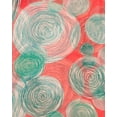 thumbnail image 5 of Wrapables Lightweight Fashion Trendy Infinity Scarf, Circles Coral, 5 of 5