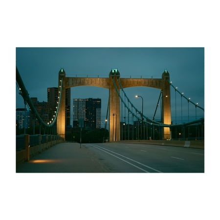 Hennepin Avenue Bridge, Minneapolis - Minneapolis Minnesota Photography Unframed Wall Art Print 5 x 7 inches