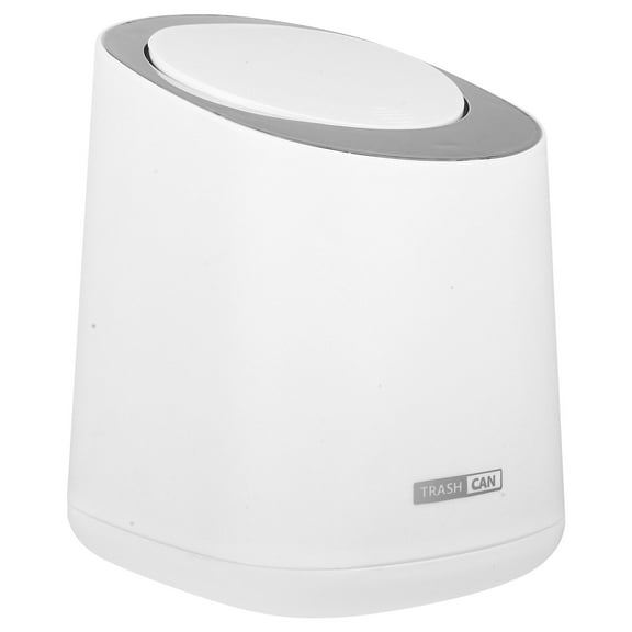 WORGEOUS 1 set of Mini Countertop Trash Can with Trash Bags Waste Can with Press Type Lid