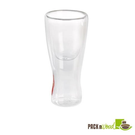 

Packnwood 210VBOBAMBI 1.7 oz. Double Wall Tall Mini Glass