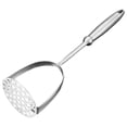thumbnail image 4 of Machacador de patatas de metal, de acero inoxidable, con mango, herramienta de cocina, 4 of 6