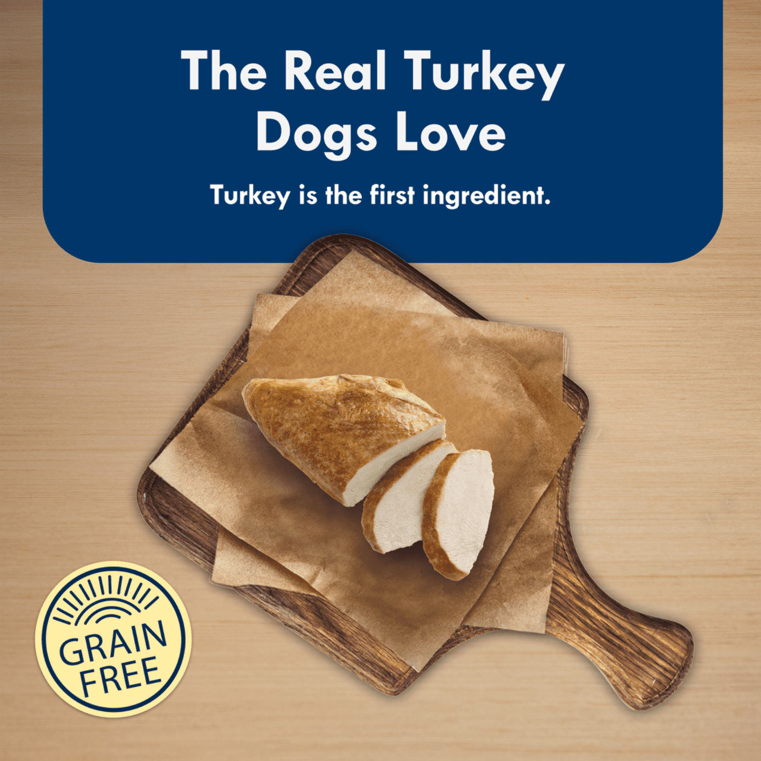 Blue Buffalo Delights Roasted Turkey Flavor Pate Dog Food Trays, 3.5-oz, 99g