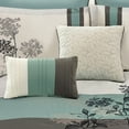 thumbnail image 4 of Riverbrook Home 8pc Comforter Set, Queen, Soft Teal, Emilie, Embroidered & Pieced, Polyfil, 4 of 5