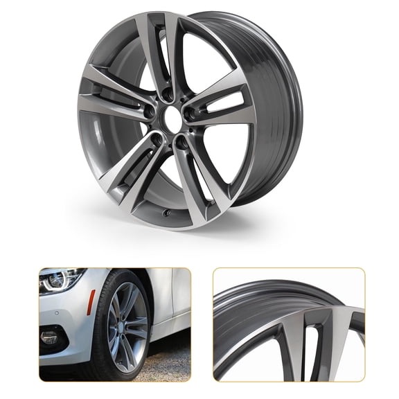 18 x 8 inch Replacement Wheel Rim for 2012-20 BMW 320i 328i 330i Gray Rim