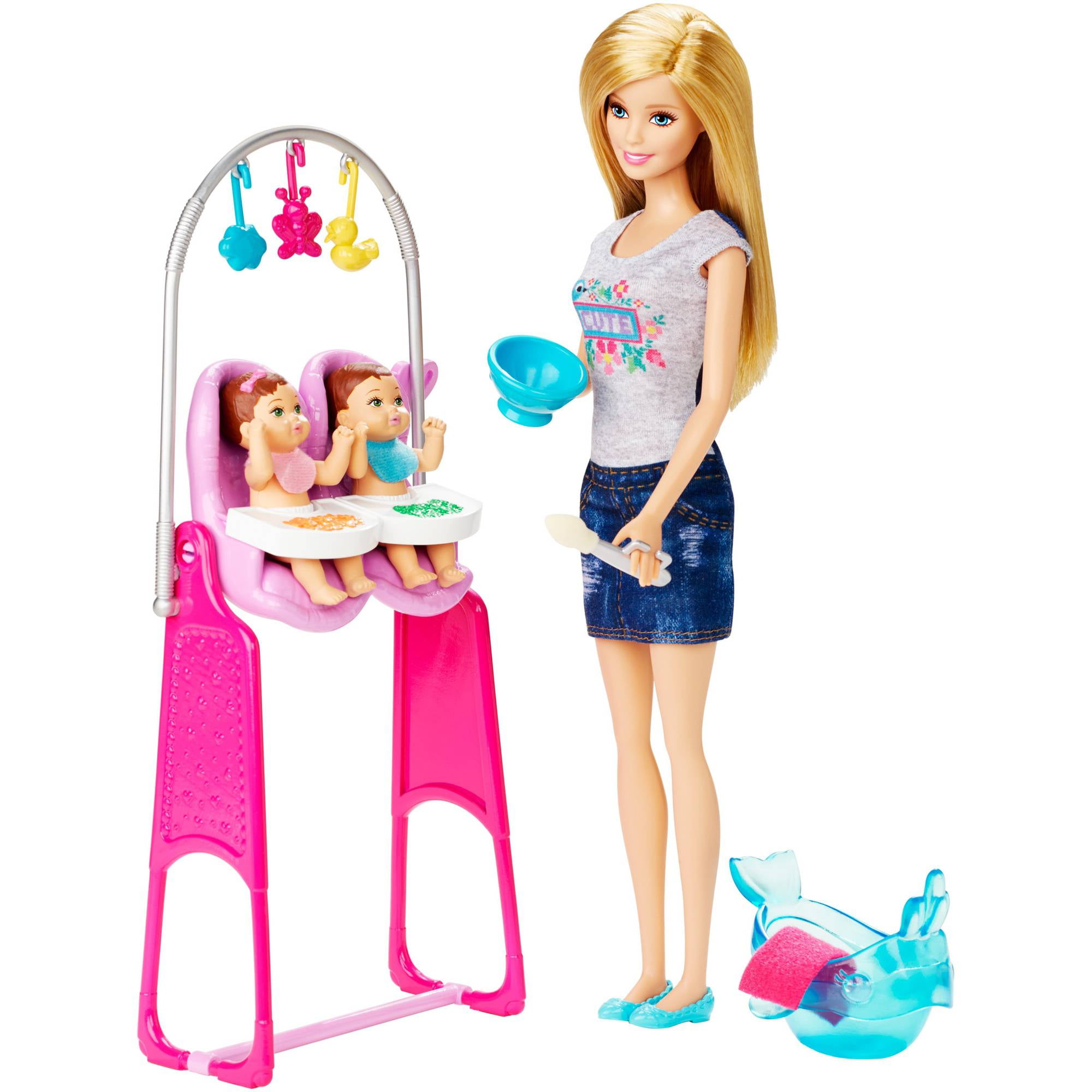 Barbie Career Twin Babysitter Playset 