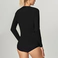 thumbnail image 5 of Fanxing Womens Cooling Sun Shirts with Pocket Sun Protection Long Sleeve Pullover Black,S, 5 of 9
