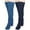 Navy, variant on Lovskoo Women's 2 Pairs High Fuzzy Socks Over Knee Teddy Legs Socks Winter Leg Warmers Plush Slipper Socks for Women Christmas Home Sleeping Navy