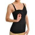 thumbnail image 5 of ToBeInStyle Women's 3 Pack Seamless Nursing Tank Set - Black/Grey/White - L/XL, 5 of 7