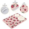 thumbnail image 4 of Yayeee Dish Drying Mat for Kitchen Counter Ultra Absorbent Easy Clean Pad 18x16", Cherries Pattern, 4 of 7