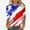 Red#american flag crop tops for women, variant on Women's Fourth July Tops Casual Loose Summer 2025 Shirts 4th of July Stars and Stripes Print Tees 3/4 Sleeve Round Neck Shirts Multicolor,XXL