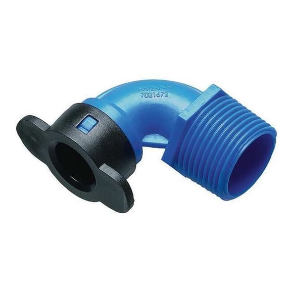 Hydrorain Elbow,1/2 in. Tube x 3/4 in. MIPT,80 psi 37971