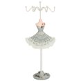 thumbnail image 2 of Jewelry Display Stand Model, 6 Hooks Jewelry Displays Stand with Stable Base, Resin Iron Jewelry Rack Jewelry Storage for Earring Bracelet Rings Girl Women Gift, 2 of 7
