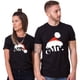 thumbnail image 2 of Camiseta a juego para hombre y mujer, camisa con gorro de Papá Noel para amantes de la Navidad, ropa de fiesta de Navidad para pareja, 2 of 5