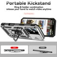 thumbnail image 2 of Fashion Case with Holder Stander Kickstand Drop Resistant Shockproof Case For iPhone 16 (6.1inch), 2 of 8