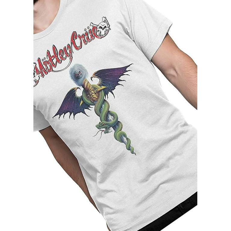 Motley Crue Mens Rock Shirt Classic Rock Vintage Tee Nikki Sixx Vince Neil Tommy Lee