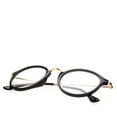thumbnail image 7 of Oliver Vintage Fashion Round Circle Key Hole Metal Bridge Clear lens glasses Bla, 7 of 7
