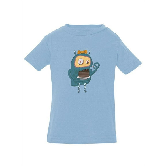 Monster Eating Cake T-Shirt Infant -Image by Shutterstock,  6 Months