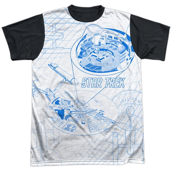 Star Trek Bridge Zoom Unisex Adult Halloween Costume Sublimated T Shirt