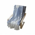 thumbnail image 4 of Geometric Soft Flannel Fleece Throw Blanket, Old Worn out Greek Mosaic Pattern Antique Historical Round Tile Artwork, Cozy Plush for Indoor and Outdoor Use, 60" x 80", Pale Blue, by Ambesonne, 4 of 6