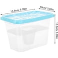 thumbnail image 2 of One empty moisture-absorbing box, a refillable plastic dehumidifier container, suitable for wardrobes.,blue, 2 of 7