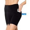 thumbnail image 1 of 3-Pack Biker Shorts for Women with Pocket Body Contour Bike Short for Workout Yoga Running, 1 of 7