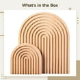 thumbnail image 5 of Tablas de servir decorativas timcorr Bandejas de madera de pino 11,8 x 9,8 pulgadas y 5,9 x 5,9 pulgadas, 5 of 5
