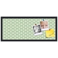 thumbnail image 2 of PinPix 30x12 Custom Cork Bulletin Board Green Diamond Poster Board Has a Fabric Style Canvas Finish, Framed in Green Diamond, by ArtToFrames (PinPix-586), 2 of 6