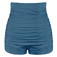 thumbnail image 1 of Firpearl Women's High Waisted Bikini Bottom 84s Ruched Boyleg Swim Shorts Swimsuit Bottom, 1 of 7