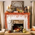 thumbnail image 2 of 12 Pack Fall Leaf Garland, 6.56 Ft Hanging Vines Garland Artificial Fall Maple Leaves Garland Thanksgiving Decor for Home Wedding Fireplace Party, 2 of 10