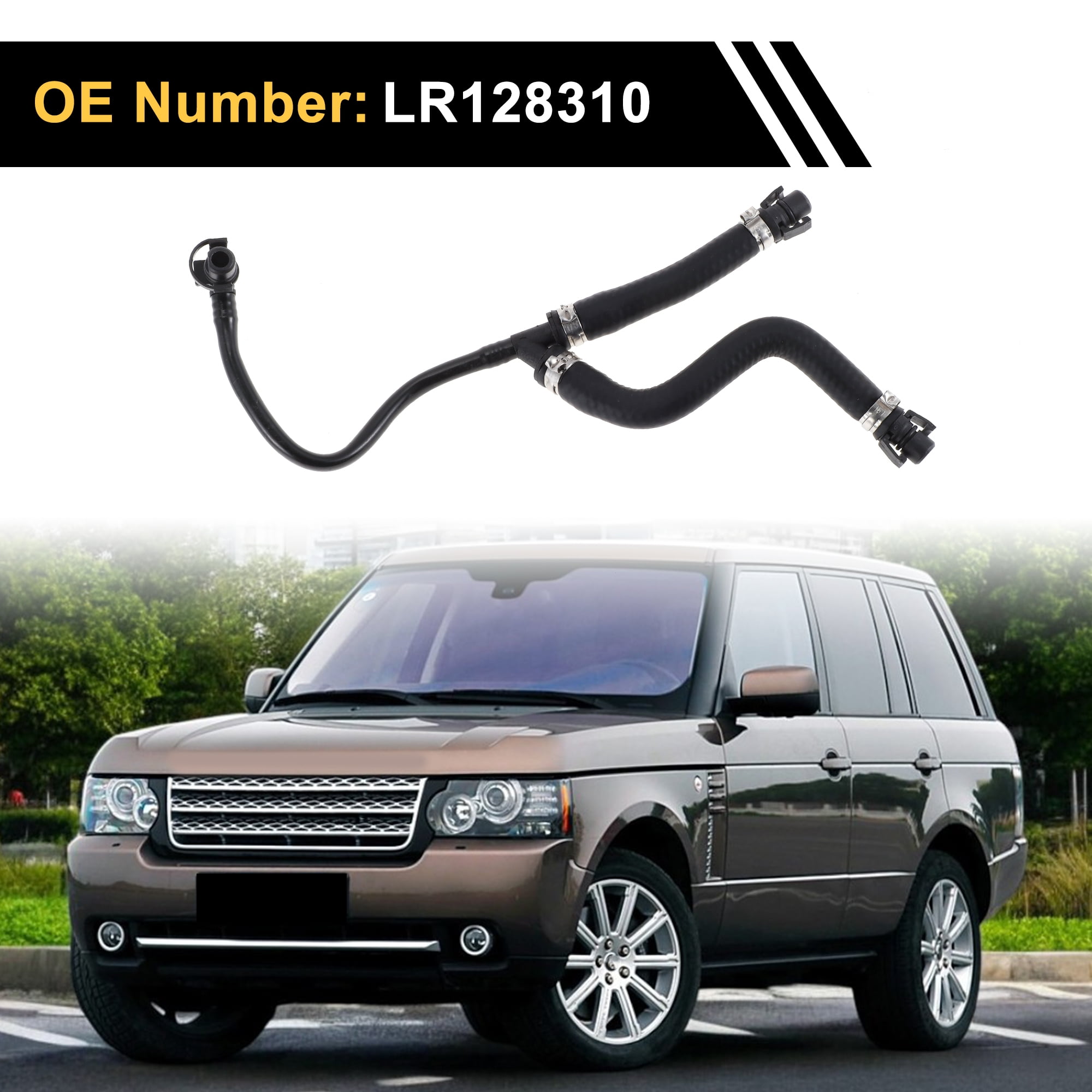 Unique Bargains Radiator Hose for Land Rover Defender 90 3.0L 2021-2023 Rubber Engine