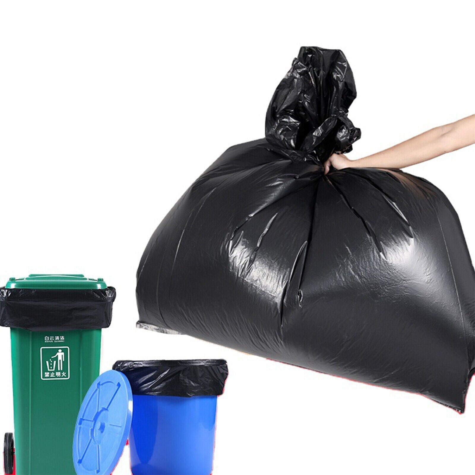 Wanowa 58 Gallon Trash Bags on Rolls -Black, 100 PCS Garbage Bags 38X58" 1.3 MIL