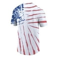 thumbnail image 3 of Men's Ripple Junction White/Red John Cena Never Give Up American Flag Tie-Dye T-Shirt, 3 of 3