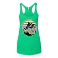 thumbnail image 2 of Wild Bobby Let Our Classroom Adventure Begin Mountain Sunset Light Colors Pop Culture Women Tri-Blend Racerback Tank Top, Envy, Medium, 2 of 6