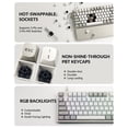 thumbnail image 5 of Keychron C1 Pro 8K QMK Wired RGB Hot Swappable Custom Mechanical Keyboard TKL, Brown Switch, 5 of 8