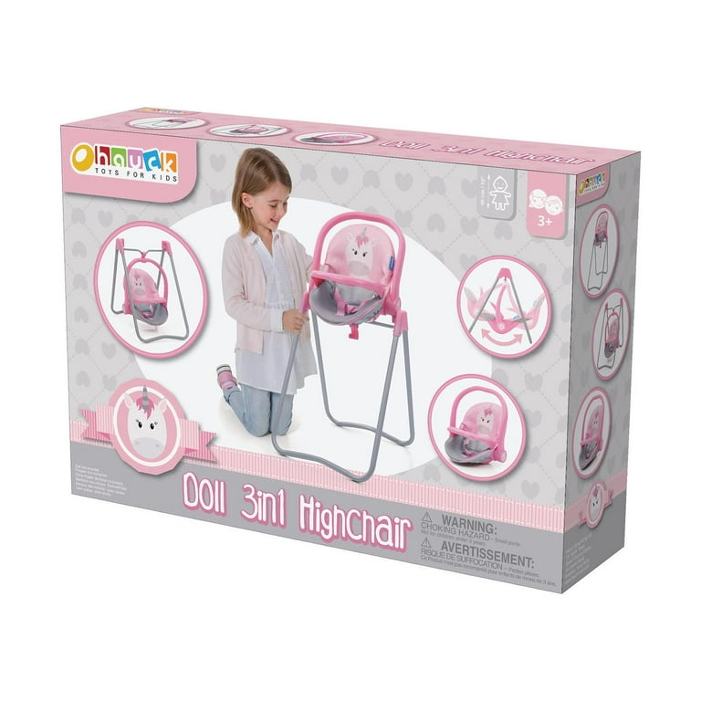 hauck Unicorn 3 in 1 Toy Doll High Chair