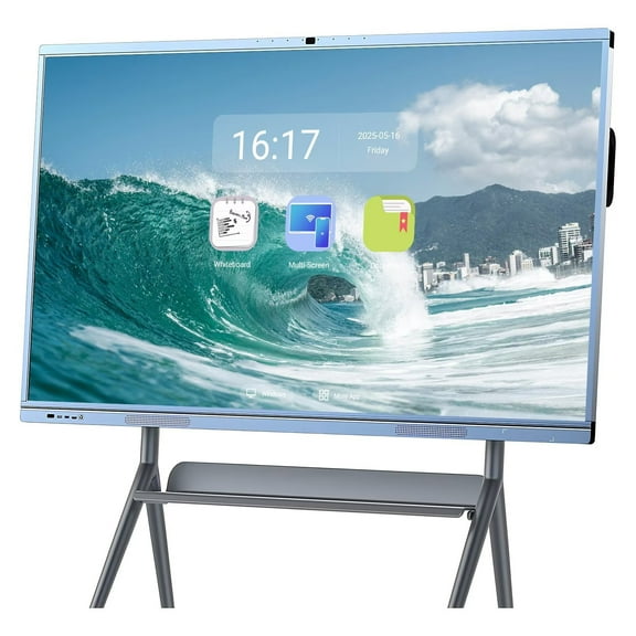 BELNET 65'' Digital Smart Whiteboard, Smart TVs, 4K UHD Interactive Whiteboard,  All in One Smartboard for Office Built in Dual System for Classroom