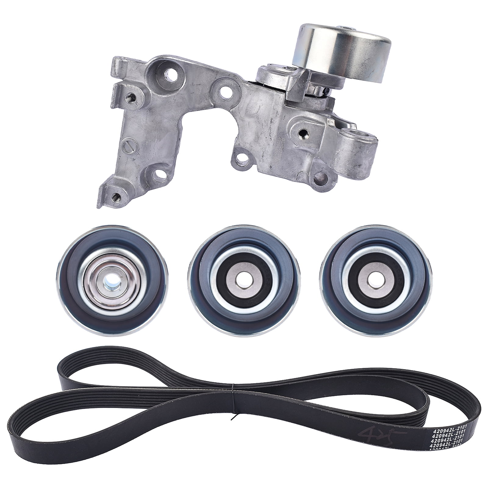 GELUOXI Drive Belt Tensioner & Idler Pulley Kit for Toyota