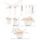 thumbnail image 4 of Paquete de 26 peines laterales para el pelo de novia de boda+horquillas para el pelo en forma de U, accesorios de flores y perlas, tocados, 4 of 7