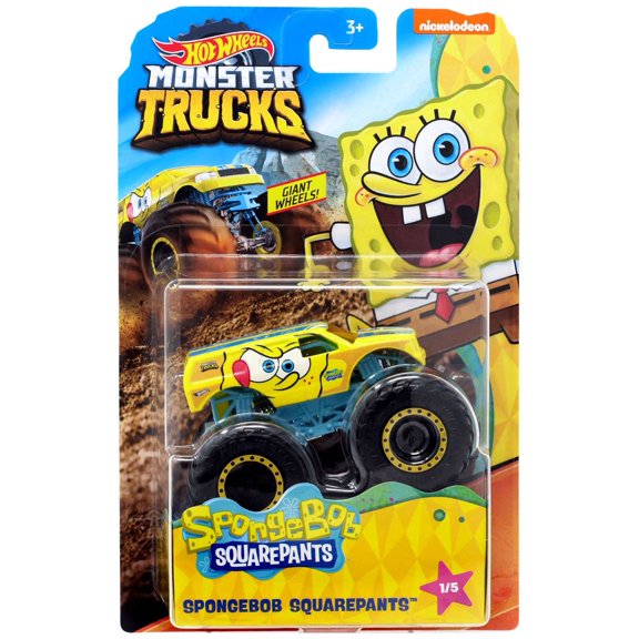 Hot Wheels Monster Trucks Spongebob Squarepants Die-Cast Car
