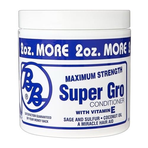 Bronner Brothers Super Gro Conditioner With Vitamin E, Maximum Strength