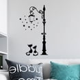 thumbnail image 2 of Juego autoadhesivo de pegatinas de pared gato negro JAMW 2 piezas decoración de pared negro 40*19cm, 2 of 4