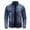 Blue, variant on Herrnalise Men's Fall/Winter Fashion Fleece Denim Jacket Stretch Washed Denim Top Jacket Black